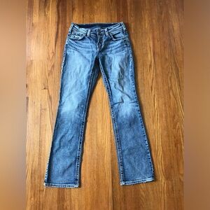 Silver Denim Jeans Suki Baby Boot 31 jeans EUC